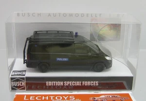 Busch 1:87, Nr. 51100-199 Mercedes Vito Polizei SEK GSG9 schwarz mit Dachaufbau - Picture 1 of 1