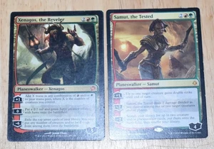 Magic The Gathering 2x Planeswalker Xenagos the Reveler & Samut, the Tested - Imagen 1 de 2