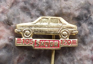 Vintage Skoda 105 120 130 Estelle Czechoslovakia Family Saloon Car Pin Badge - Picture 1 of 5