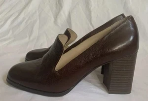 Zapatos de tacón de cuero marrón para mujer Enzo Angiolini En-Maxie talla 7,5 M-W07 - Imagen 1 de 10