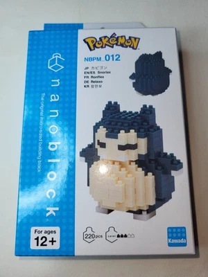 Pokemon Snorlax Nanoblock Miniature Building Blocks NBPM012 Japanese Edition - Image 1 of 4