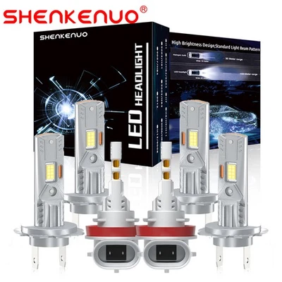 For Mercedes-Benz E350 E550 2008-2012 LED Headlight Bulb High Low Beam+Fog light - Image 1 of 4