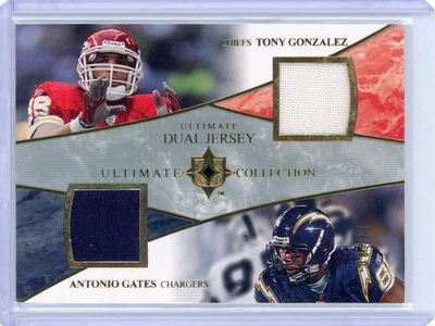 Camiseta deportiva usada en el juego #ed/99 Tony Gonzalez/Antonio Gates 2008 UD Ultimate Collection Foto 1 de 2