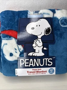 Peanuts Snoopy Weihnachten Reisedecke super weich NEU - Bild 1 von 3