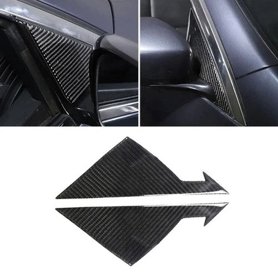 Espejo retrovisor lateral de fibra de carbono cubierta pilar A embellecedor para Infiniti G37 2007-2013 Foto 1 de 4