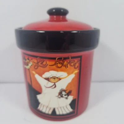 Certified International 24oz French Chef Bistro 1 Canister by Jennifer Garant - Image 1 of 4