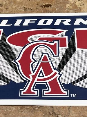 Vintage California Angels Bumper Sticker Official MLB Los Angeles 11” JD - Image 1 of 4