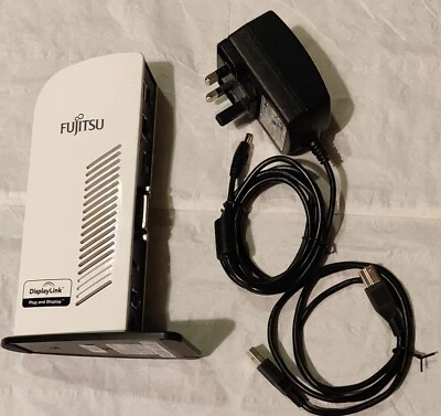 Fujitsu PR08 USB 3.0 Docking station, Power Supply+USB Cable - Image 1 of 4