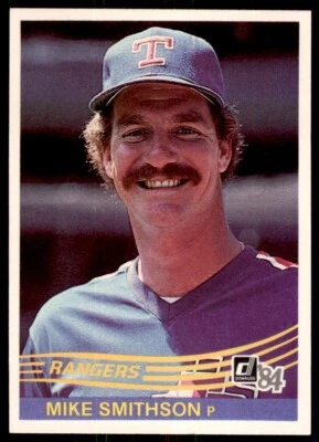 1984 Donruss. Mike Smithson . Texas Rangers #221 - Image 1 of 2