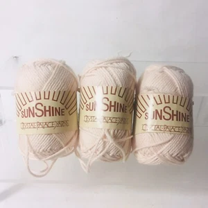 Crystal Palace Sunshine Yarn 3 Skeins Color 386 Lot 10943 Cotton Acrylic - Picture 1 of 6