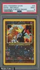 2001 Pokemon Game Pokemon 3 Movie Promo #34 Entei Reverse Holo PSA 9 MINT