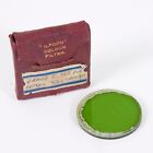 VINTAGE 37mm ILFORD GREEN GAMMA CORRECTION  GLASS FILTER #AB479