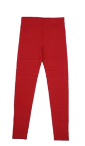 Athleta Girl Red High Rise Powervita Chit Chat Leggings Yoga Pants Girls XL (14) - Picture 1 of 15