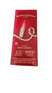 NEW! Wondershop - 50 ct White Mini Lights / White Wire (4 sets) - Free Shipping - Picture 1 of 3