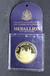 Medaillon im Etui - Tower of London 22k vergoldet - Bild 1 von 2
