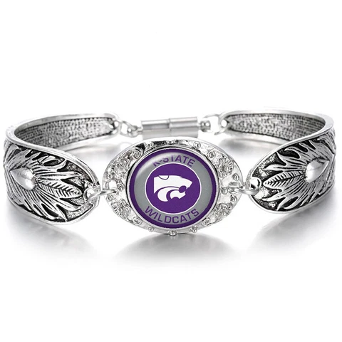 Kansas State University Wildcats Womens Sterling Silver Bracelet College Gift D3 Cover