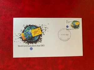 AUSTRALIA 1983 FDC WORLD COMMUNICATIONS YEAR UNITED NATIONS - Picture 1 of 2