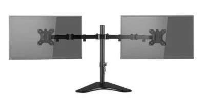 Double Twin Arm Monitor Mount Desk Stand for 13 - 27 inch Monitor - Image 1 of 4