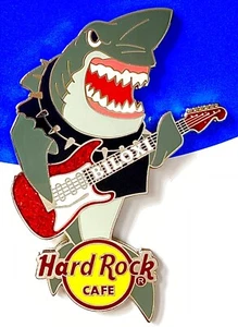 2007 HARD ROCK CAFE BILOXI SHARK GUITAR PIN - Picture 1 of 1