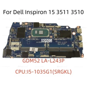 LA-L243P For Dell Inspiron 15 3510 3511 Motherboard I5-1035G1 SRGKL CN-03P9HH - Picture 1 of 4