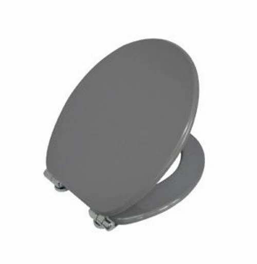 CopriWater Copri Water Sedile WC Bagno Universale Cerniere Acciaio Grigio dfh - Immagine 1 di 1