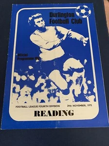 1975 Darlington V Reading Soccer/football Program - Picture 1 of 3