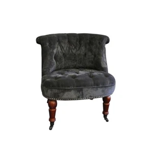 Accent Tub Chair Occasional Lounge Sofa for Living Room Bedroom Charcoal NEW - Picture 1 of 3