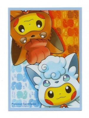 Vulpix Poncho Pikachu Individual Card Sleeve Pokemon Center Japan Original - Image 1 of 3
