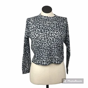 Roxy Round Neck Pullover Sweatshirt Girl’s Size XL(14) Color Gray/Black Pullover - Picture 1 of 15