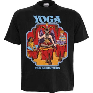STEVEN RHODES - YOGA FÜR ANFÄNGER - T-Shirt mit Frontprint schwarz - Bild 1 von 7