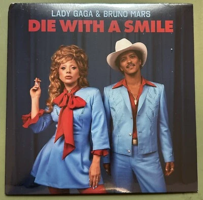 Lady Gaga And Bruno Mars Die With A Smile 45 7” vinyl Single - Image 1 of 2