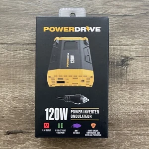PowerDrive 120 Watt Slim Plug-In Inverter with 1 AC, 2 USB A/C Ports PD120 - NEW - Picture 1 of 4