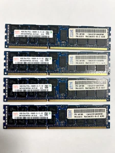 Lot of 64GB (4 x 16) Hynix RAM 16GB 2Rx4 PC3L-10600R HMT42GR7MFR4A-H9 ECC Server - Picture 1 of 5