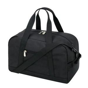 14" Lightweight Gym Duffel Bag w/ Wet Pocket & Shoe Compartment Black - Picture 1 of 7
