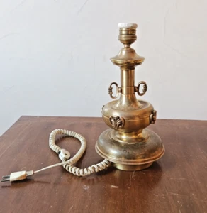Antique Simon Solid Bronze/Brass Table Lamp Rare Art Deco 11.8" MADE IN FRANCE - Picture 1 of 11