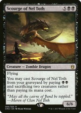 Scourge of Nel Toth NM Commander MTG Magic The Gathering Black English Card