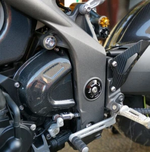 Pignon Cache Triumph Speed Triple 2016 2017 2018 2019 2020 Carbon Plain - Picture 1 of 2