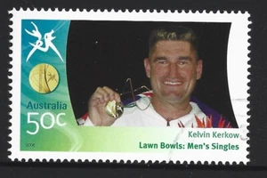 AUSTRALIA 2006 COMMONWEALTH GAMES LAWN BOWLS Men's Singles Kelvin Kerkow 1v USED - Bild 1 von 1