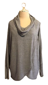 Calvin Klein Women’s Performance Cowl Neck Long Sleeves Pullover Top Shirt Large - Picture 1 of 7