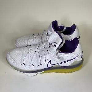 Size 12 - Nike LeBron 17 Low Lakers Sneakers Mens No Box Shoes CD507-102 - Picture 1 of 8
