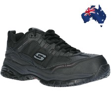 black leather sketchers