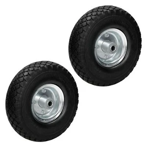 Sackkarrenrad Vollgummi Rad Sackkarre 2er Pack 3.00-4 PU Bollerwagen Schubkarren - Bild 1 von 5