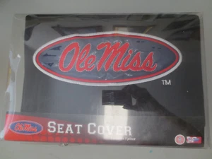 Neu NCAA Ole Miss Rebels Autositzbezug schwarz mit Logo - Bild 1 von 2