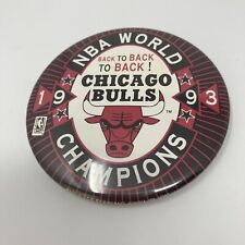 1993 Back-to-Back-to-Back 3-Peat NBA Champions Chicago Bulls Button Pin Jordan