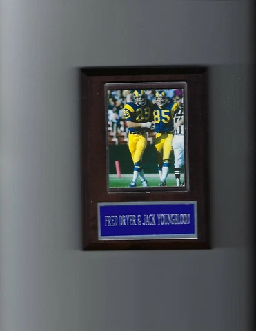 FRED DRYER & JACK YOUNGBLOOD PLAQUE LOS ANGELES RAMS LA FOOTBALL NFL Cover