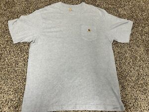 Carhartt Original Fit T-Shirt Short Sleeve Heather Gray XL Men’s Pocket