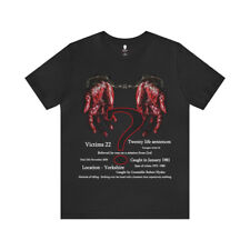 NO.8 Oddi Tees "Serious About Serial Killers" T Shirt Top Trumps Collection.