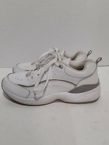 COBBIE CUDDLERS WHITE LEATHER COMFORT WALKING LADIES 7W SHOES - Picture 1 of 5