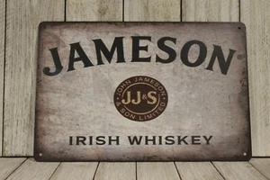 Jameson Irish Whiskey Tin Sign Metal Poster Whisky Bar Irish Pub Vintage Look Ad - Picture 1 of 4