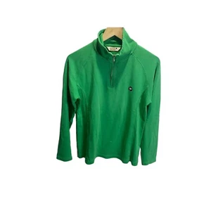 Lady Irish Notre Dame Fighting Irish Jacket Womens XL Green 1/4 Zip Lightweight - Picture 1 of 5